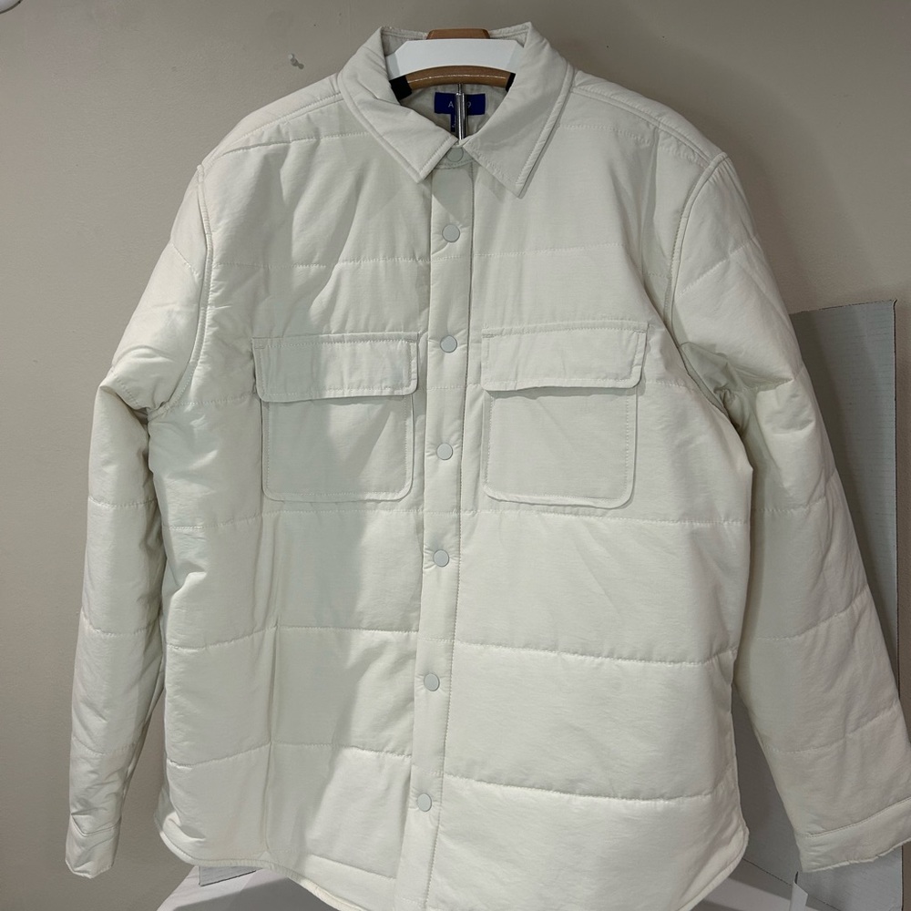 Apt. 9 Off-White Quilted Jacket Men’s and Size XXL